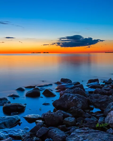 Solnedgång över syster bay — Stockfoto