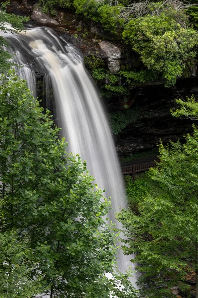 Dry Falls Una Hermosa Cascada Río Cullasaja Bosque Nacional Nantahala — Foto de Stock