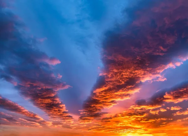 Beautiful Colorful Dramatic Cloudy Sunset Sky Displayed Midwest America — Stock Photo, Image