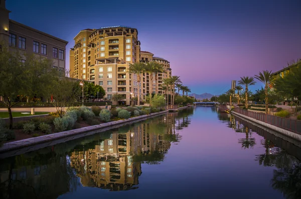 Az, Canal no centro de Scottsdale, AZ, EUA — Fotografia de Stock