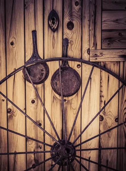Wild West Wagon wheel — Stock Photo, Image