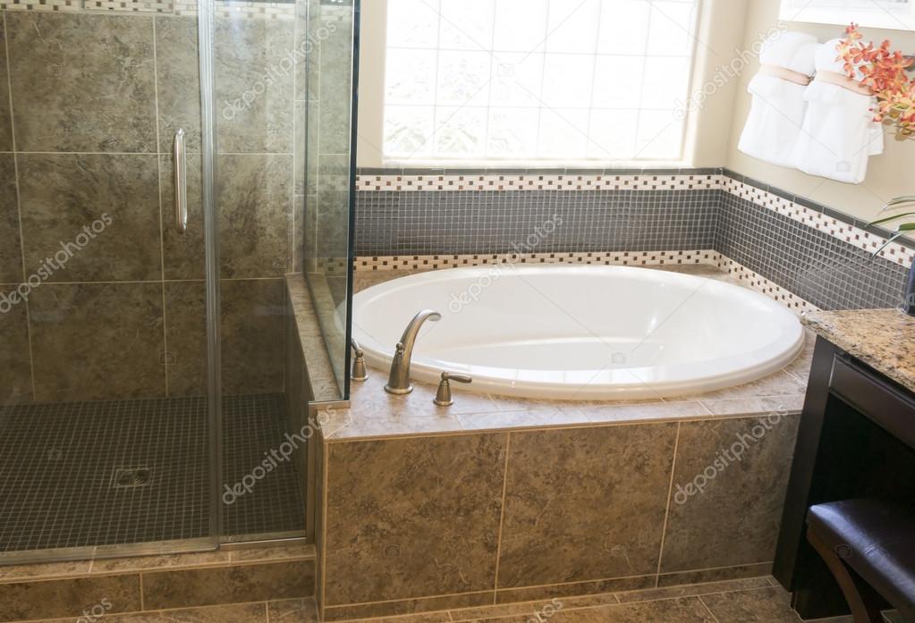 Modern stylish bathroom and shower