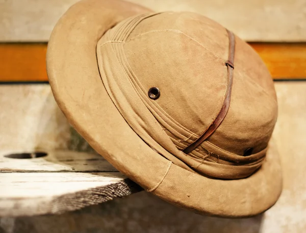Vintage safari hoed — Stockfoto