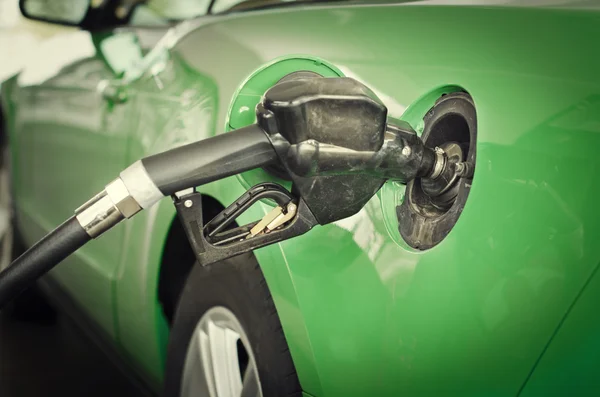 Fueling gas tank car — Stock Photo, Image