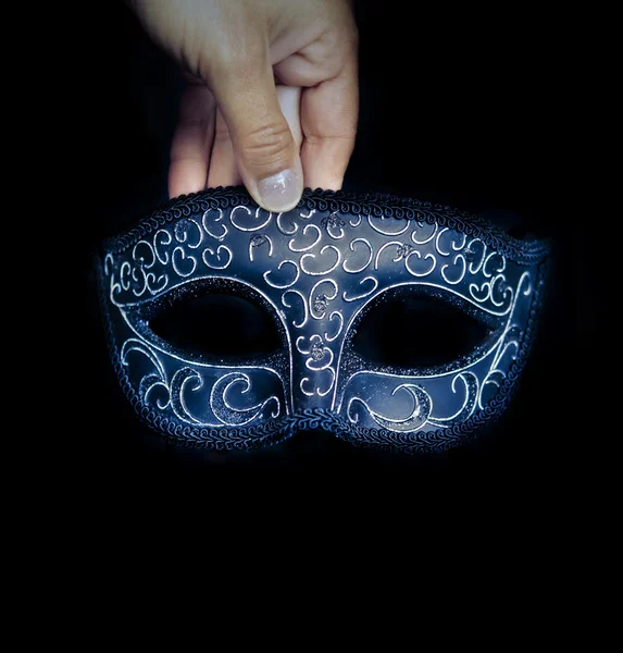 Blue Venetian mask — Stock Photo, Image