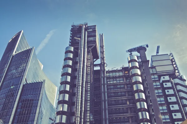 Londyn, Anglia architektonicznych nowoczesne budynki finansowych — Zdjęcie stockowe