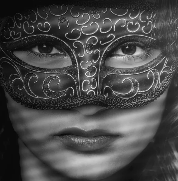 Masked woman — Stock Photo, Image