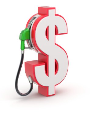 dolar işareti ile gaz memesi