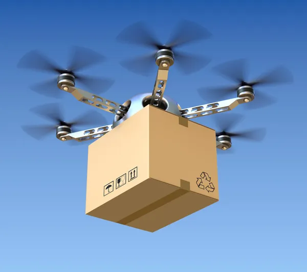 Drone de entrega — Fotografia de Stock