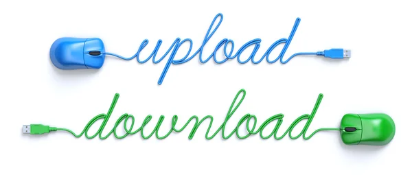 Upload - download koncepcja — Zdjęcie stockowe