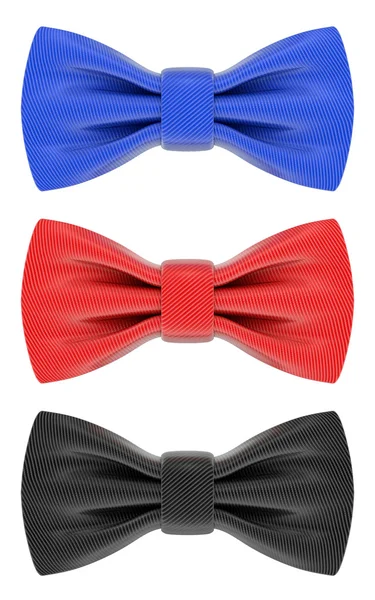 Синие, красные и черные галстуки — стоковое фото
