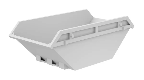 废品跳容器的粘土渲染 3D图解 — 图库照片