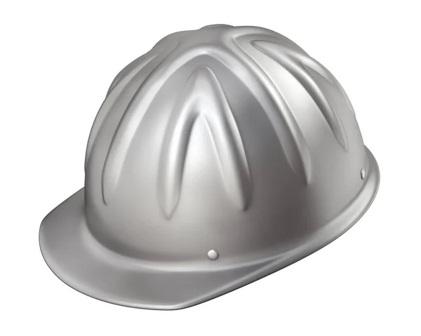 Винтажная Алюминиевая Защитная Шляпа Иллюстрация — стоковое фото