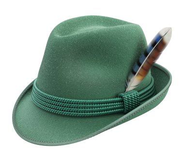 Traditional German hat isolated on white background - 3D illustration