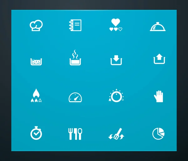 Универсальные глифы 23. Кулинария — стоковый вектор