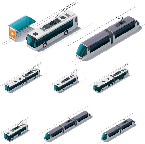 Vector public electric transport