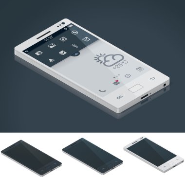 vektör izometrik genel smartphone