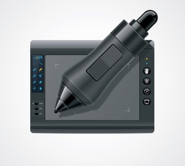 vektör grafik tablet simgesi