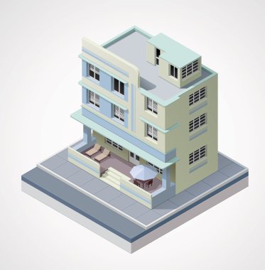vektör izometrik bina