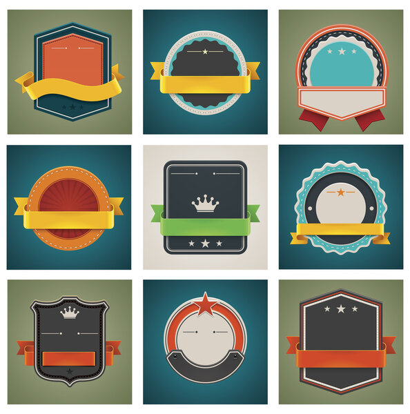 Vector badges set