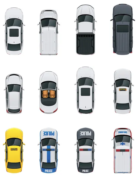 Vector coches conjunto — Vector de stock