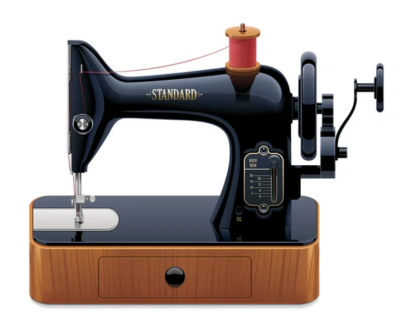 Vector retro sewing machine Stock Vector