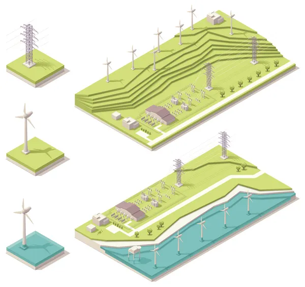 izometrik Rüzgar Çiftliği