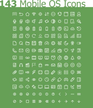 işletim sistemi Icon set