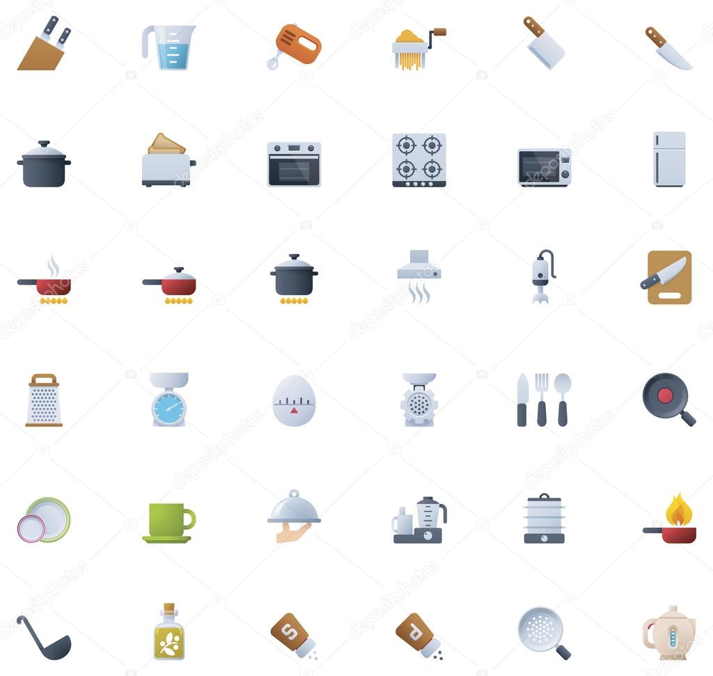 Cooking icon set