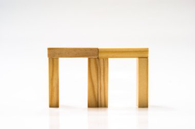 bir yıldız halka ahşap tuğla