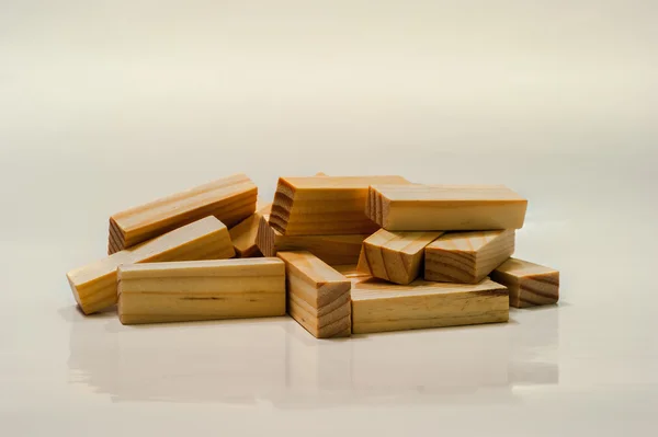 Jenga blokken stapel — Stockfoto