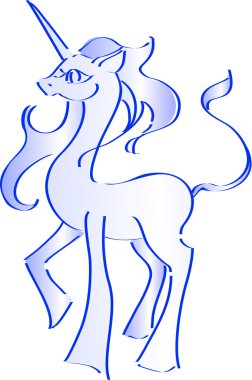 Bu tek boynuzlu at olduğunu