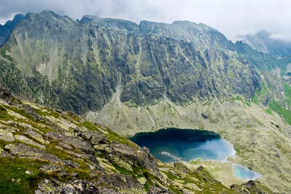 Изумрудное озеро в горах Татра — стоковое фото