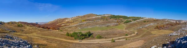 秋の丘のパノラマ — ストック写真