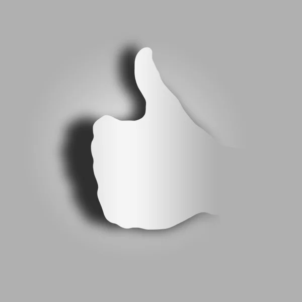 Stiliserade finger upp — Stockfoto