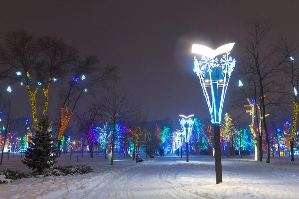 Night town park — Stock Photo, Image