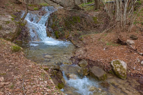 Waterfall on a mountain river — Stock Photo, Image