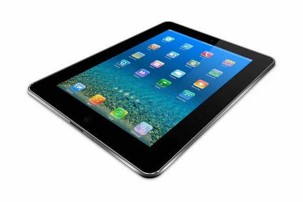 Tablets PC auf weißem Hintergrund — Stockfoto