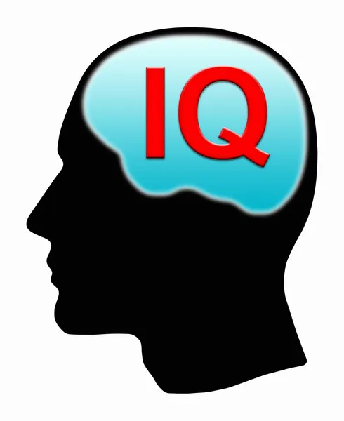 Man with IQ — Stock Photo, Image