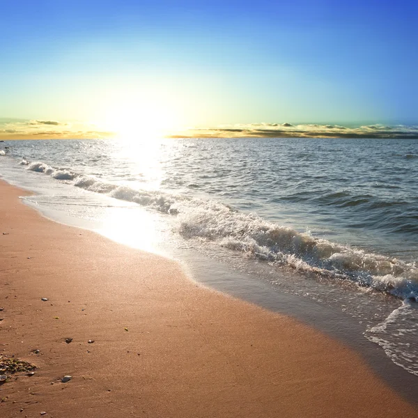 Mattina presto costa del mare — Foto Stock