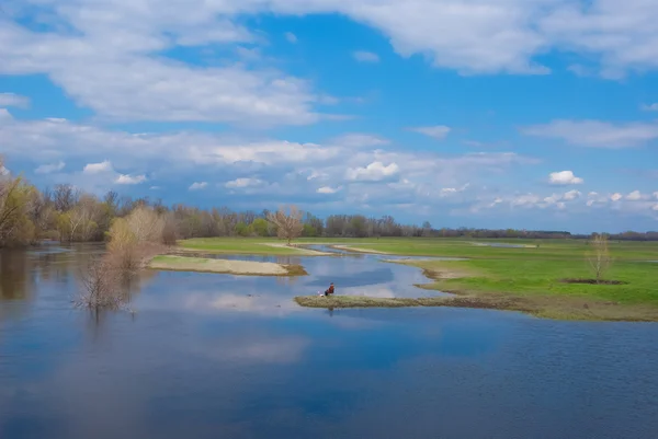 Primavera lago blu — Foto Stock