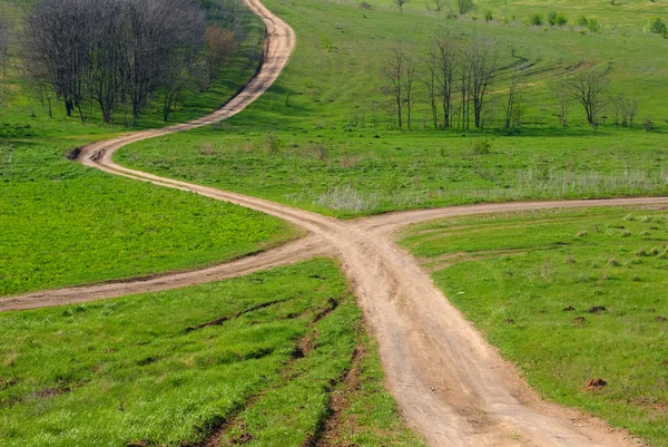 Rural crossroad — Stock Photo, Image