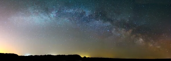 Grande panorama do milkyway — Fotografia de Stock