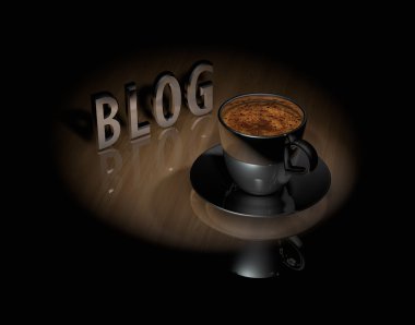 sembol blog ile kahve Kupası