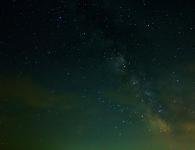 Gece yıldızlı gökyüzü