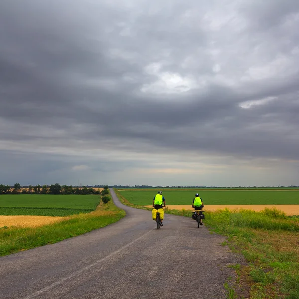 Riders on a road — Stock Photo, Image