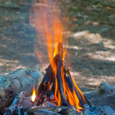 closeup kamp ateşi