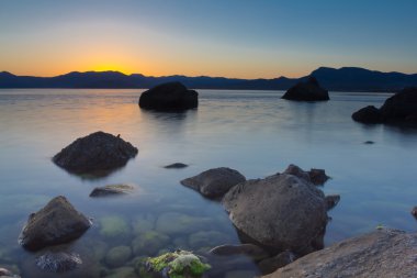 sessiz akşam deniz
