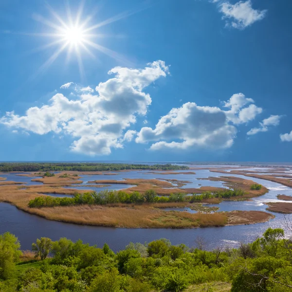 Vorskla river scene — Stock Photo, Image