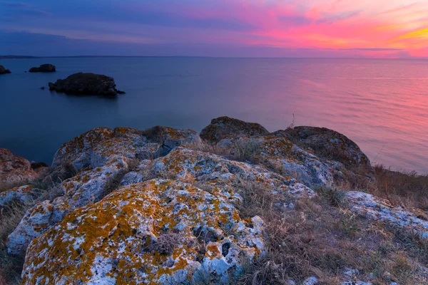 Sunset over a sea — Stock Photo, Image